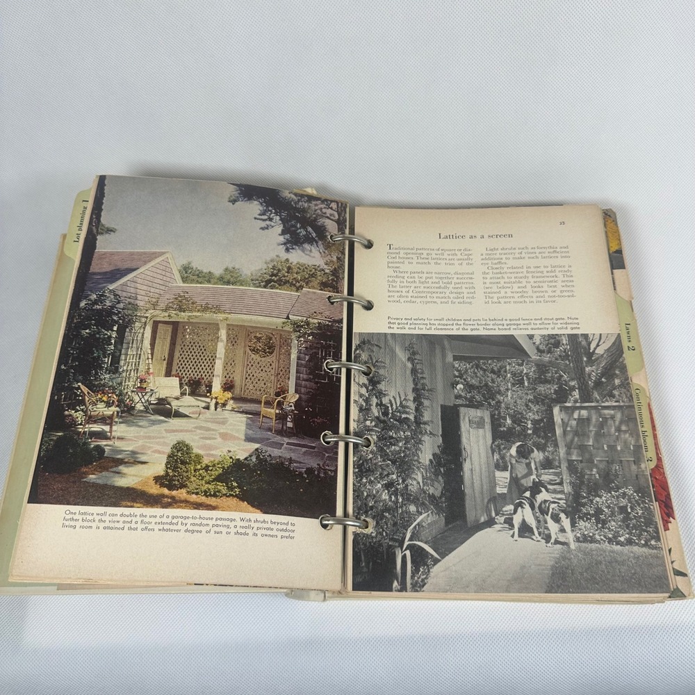 Vintage 1951 Better Homes and Gardens Garden Book First Edition 5 Ring Binder - Picture 5 of 10